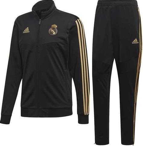 adidas Real Madrid trainingspak heren zwart/goud 